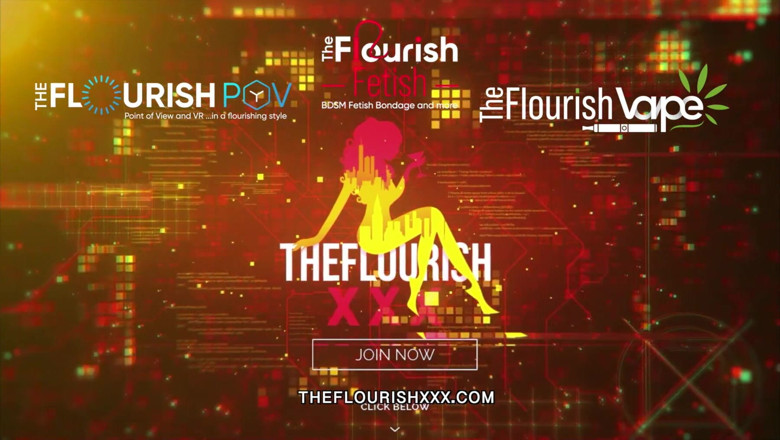 The Flourish XXX: QueenRogue orgia di stanza rossa BDSM DP parte 2