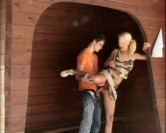 BB video: Shameless sex with a sexy blonde who gets cum on...