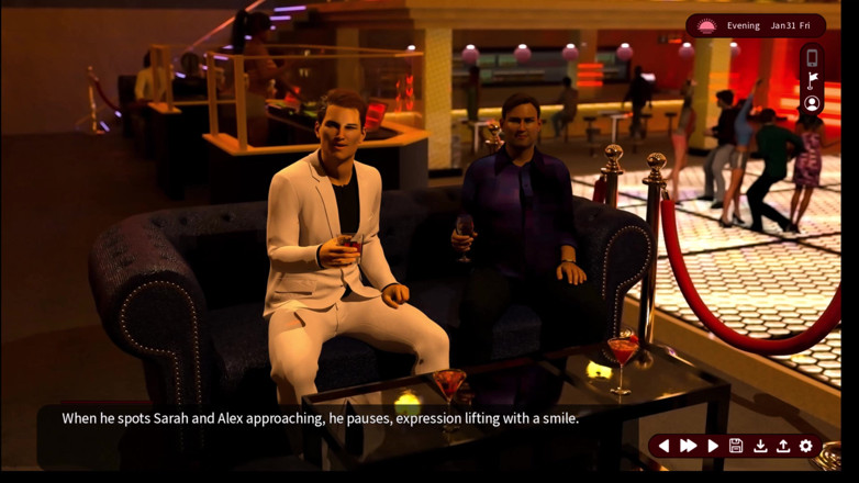 Johannes Gaming: Desire Whispers 23 Sarah ve Neil dans pistinde samimi oluyorlardı