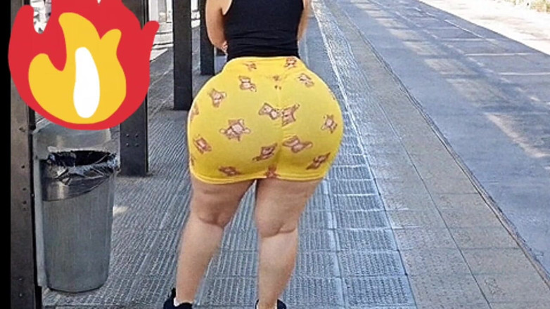 Xprohibidox1: 아르헨티나에서 버스를 기다리는 큰 엉덩이
