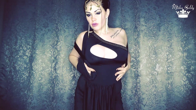 Goddess Misha Goldy: Il miglior orgasmo di sempre forma una dea oscura! Fine 3