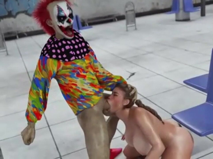 SexxyAnime: Avec le clown dans le métro
