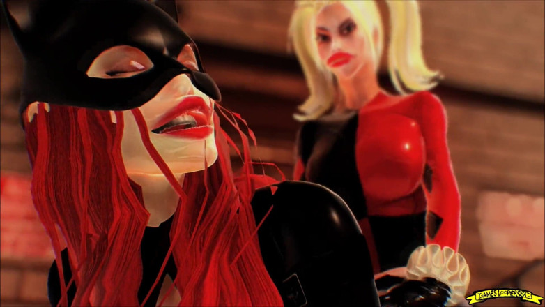 Gameslooper Sex Futanation: Harley Quinn'in mahallesi - animasyon