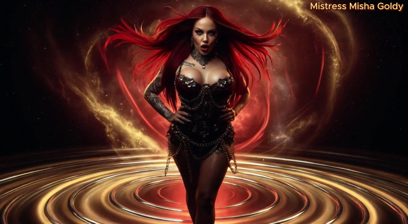 Goddess Misha Goldy: Fühl meine Leine an deinem ziehen