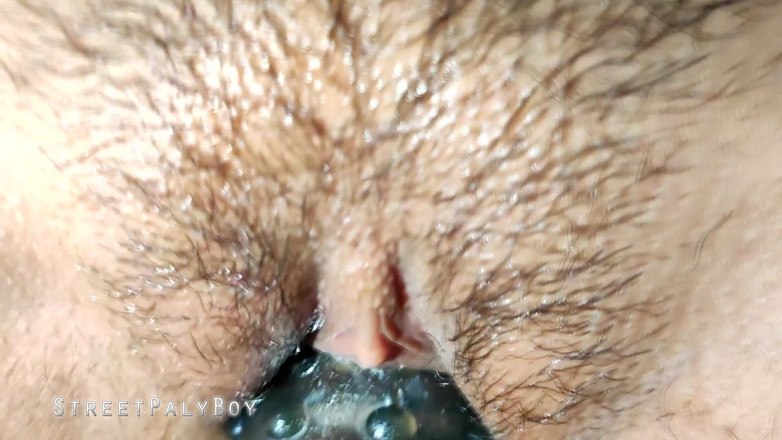 StreetPalyBoy: Fată indiană pulă mare și neagră în pizdă roz frumos, vibrator mare în...