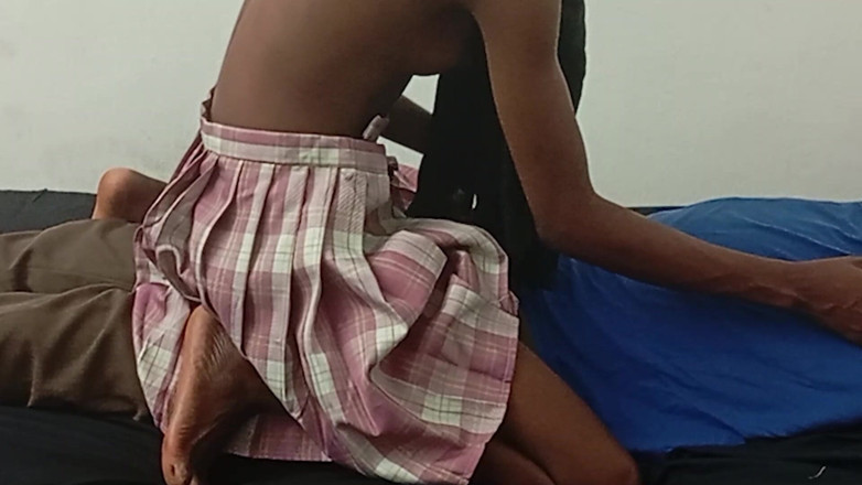 Petite Erotic Africa: After Lessons Skinny Ebony Teen Fucking on My Bed