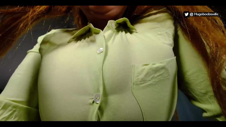 hugeboobswife: Teror video khusus kemeja berkancing: *** // button popping / bbw / toket besar /...
