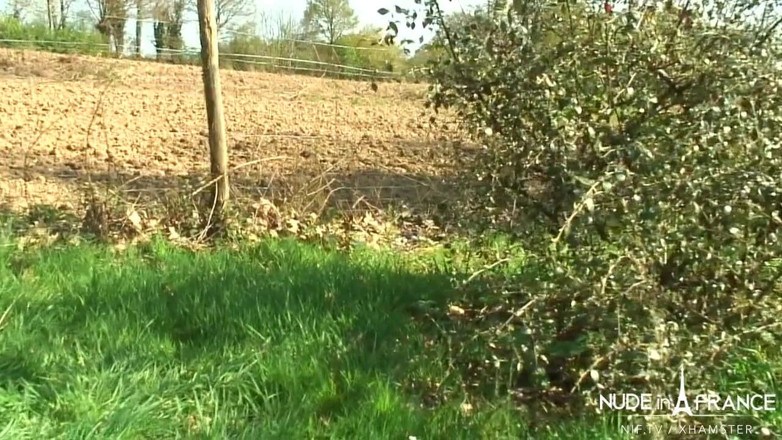 Nude in France: Two horny young french sluts get a group sex party...