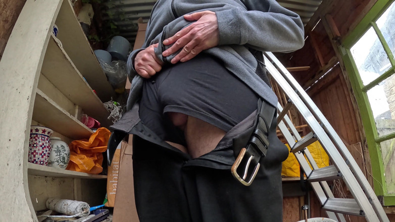 Rockardglans: Outdoor Edging, Big Cock Wanking and Cum Flowing in the...
