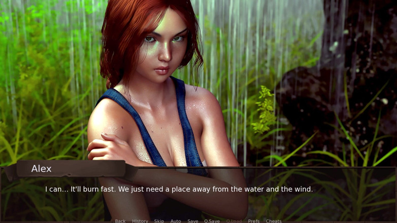 3D Cartoon Porn: Cinta Musim 8: Dedah buah dada hujan Gua Alex-Nina &amp; Kongkek Pertama