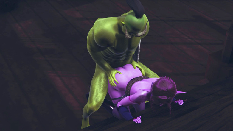 Waifu club 3D: Orc fickte eine elfe in den arsch