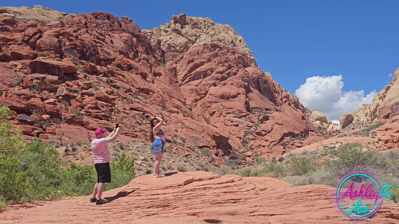 AshleyAce69: Kamera arkası fotoğraf çekimi - Red Rock Canyon'da Ashley