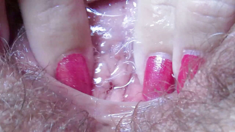 Cuteblonde666: Chatte vaginale mouillée après l'orgasme en gros plan extrême
