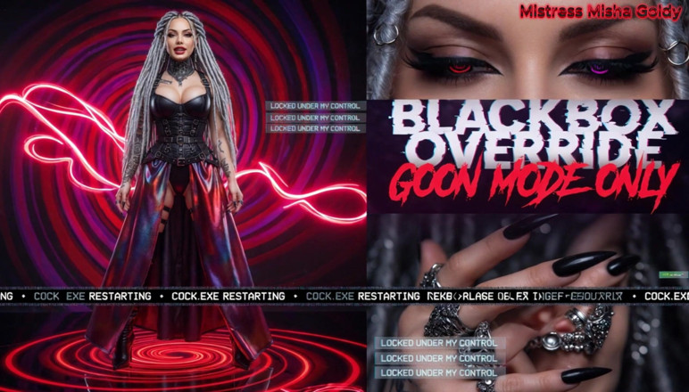 Goddess Misha Goldy: Blackbox Cock: Hackad på distans och ägd av mig.