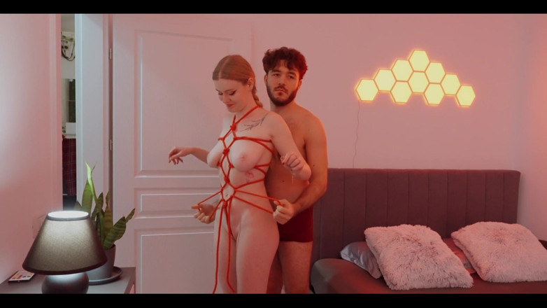 Luna and Sage: 浪漫的 shibari 约会 - 我们亲密的情人节特辑
