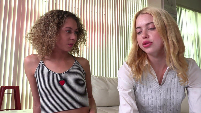 Mano Job: Allie Addison &amp; Chloe Cherry in the Good Little Jerkoff Helper