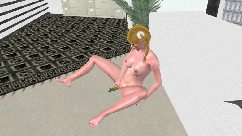 RenderLust: Mentimun solo di kantor: gadis kartun 3d masturbasi untuk beberapa orgasme