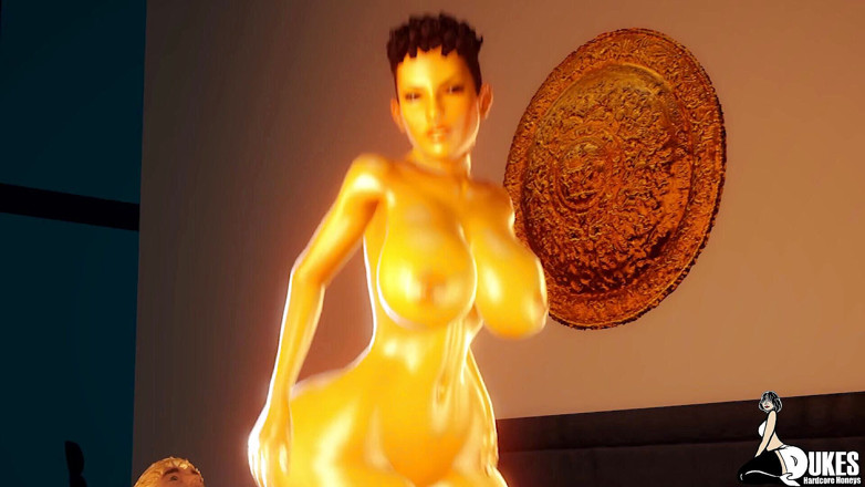 Dukes Hardcore Honeys: Une succube dorée aux seins énormes prend une énorme bite blanche