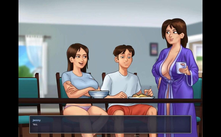 Erotic Krisso: Summertimesaga-гарячий кухонний секс