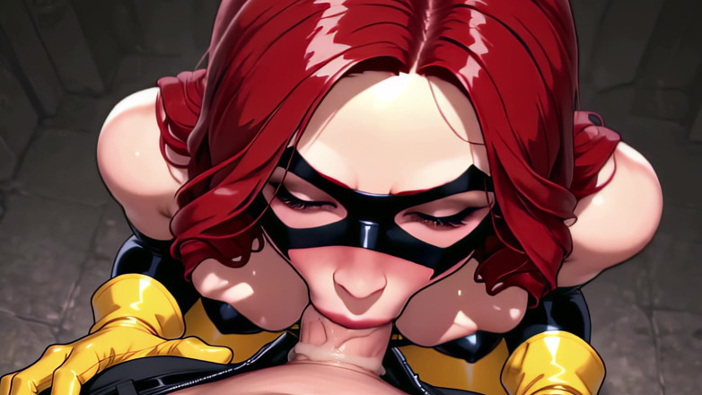 Splendor Dreams Studio: Jogurtková párty: 3D komické latexové Vigilante POV (4k, necenzurované Ai Hentai)