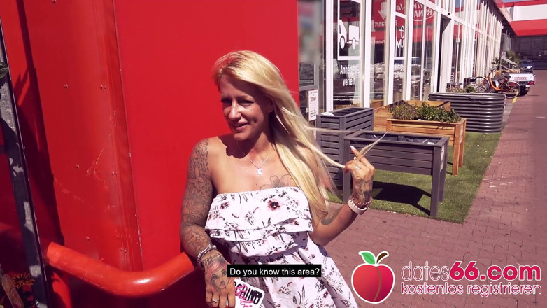 Dates66: Fitxxxsandy la salope allemande se fait draguer dans une quincaillerie...
