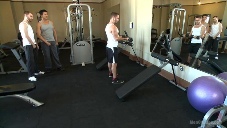Men on Edge: Gym Jock Taken Down and Edged Against His Wish