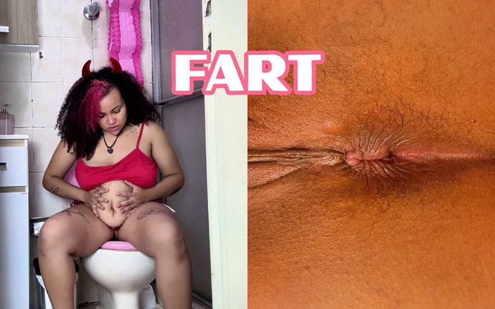 Cutiepiie Chubby: Gassy bbw depois da festa de halloween - banheiro pov peidando...