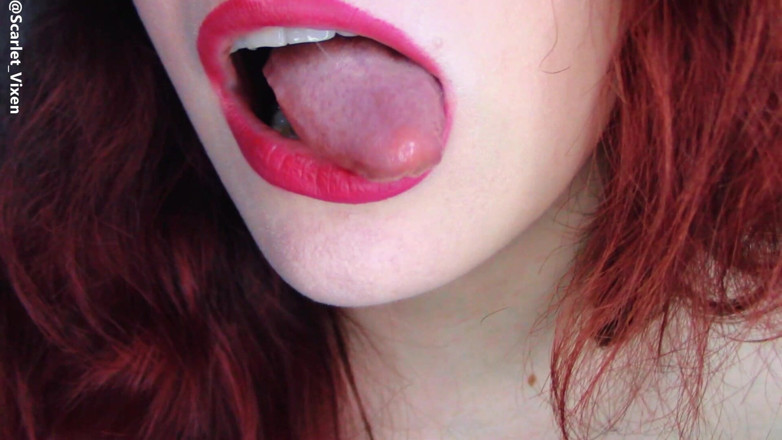 Scarlet Vixen: Memberi makan mulut awak &amp; fetish tetek