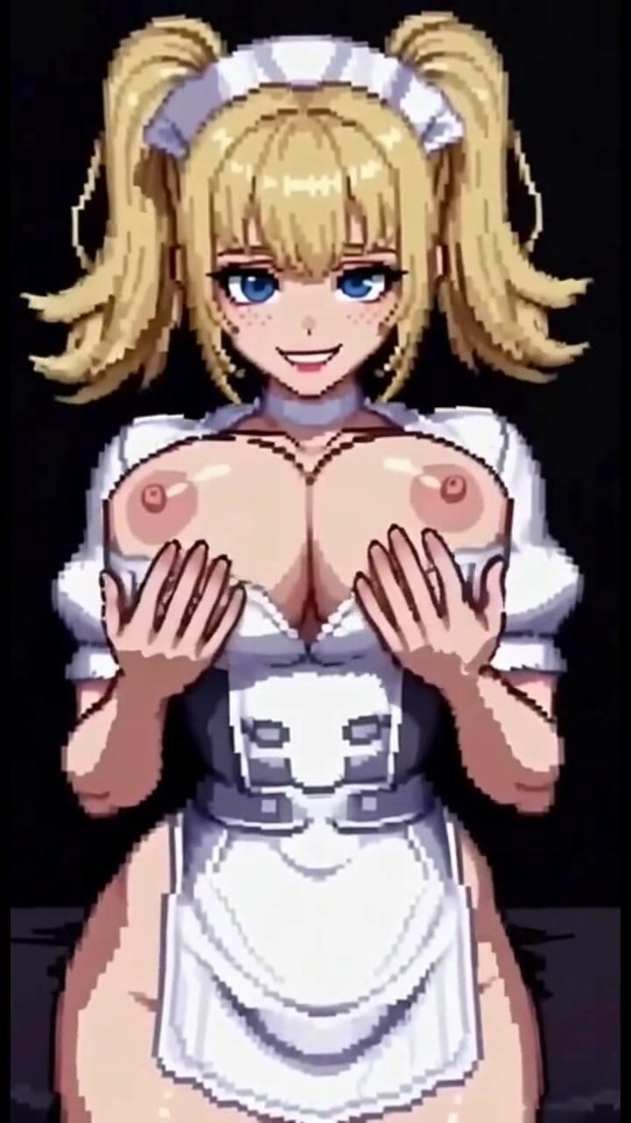 Hot girl dancing: Nur blonde pixel-möpse-mädchen, ai animation