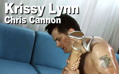 Edge Interactive Publishing: Krissy Lynn & 그리고 Chris Cannon 기름을 짜서 섹스 사정