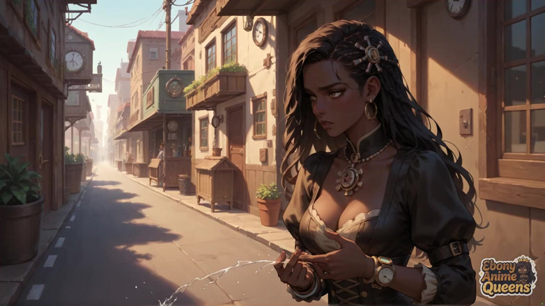 Ebony Anime Queens: ¡La ardiente reina negra es magnífica e insaciable en este...