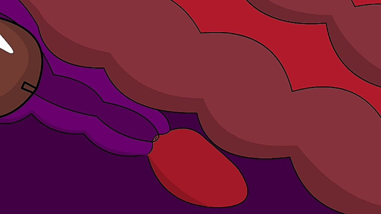 Animate golden: Éjaculation anale (animation)