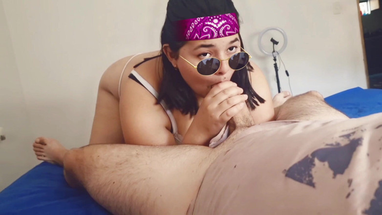 Sashasweet: Morena Chupando Polla Grande