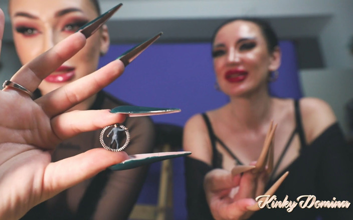 KinkyDomina: Gigante unhas longas vs homens pequenos
