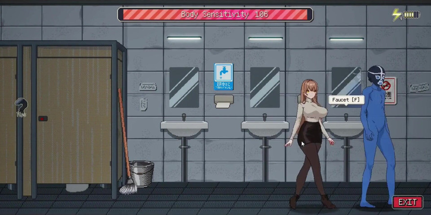NSFWOtaku: Busty Shop Urzędnik Spotkanie dorosłych - Pixel Hentai Sceny gry