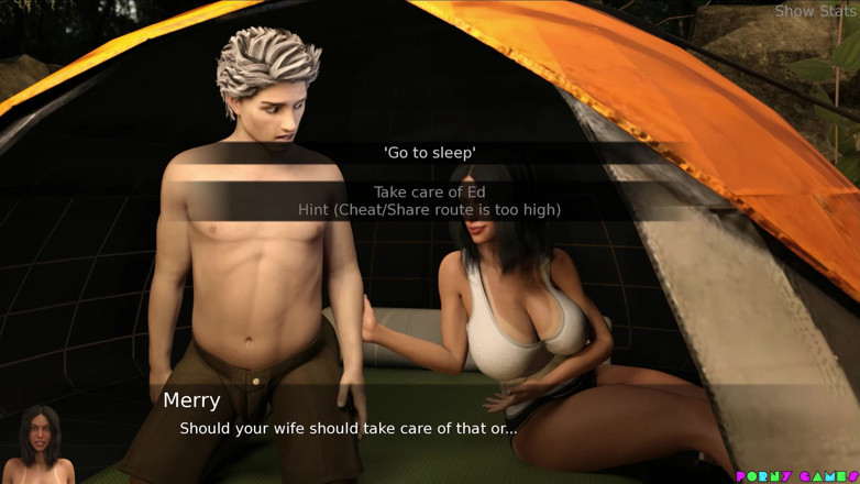 Porny Games: Proyecto esposa caliente - desnuda al aire libre, sin tu marido (93)