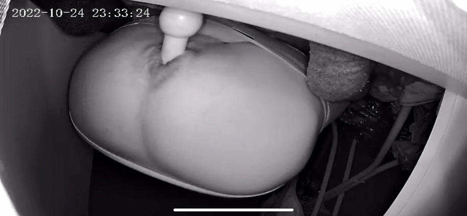 Haggy Baggy: Pantat kayu knob dalam dan keluar tanpa tangan