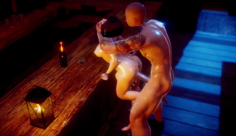 ExplicitXXX3D: Ateşli hatun bar tezgahında domalıyor ve amını parçalıyor - sert sert...