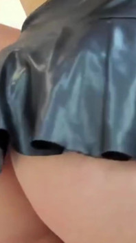 Blonde Girl Dances and Shows Her Vagina Under Her Skirt