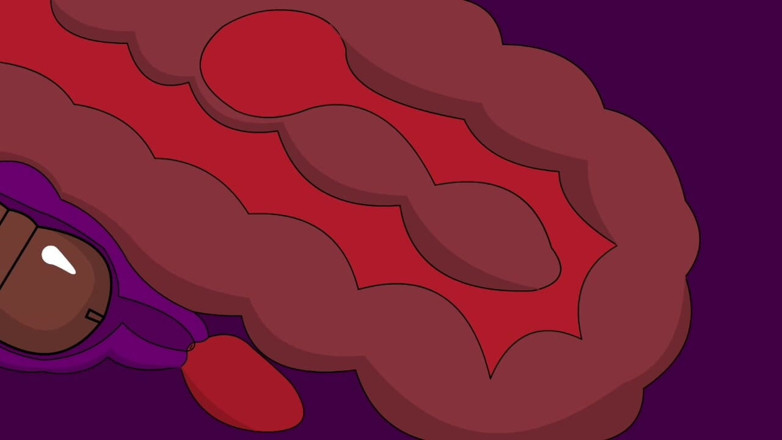 Animate golden: Anale Ejakulation (animation)