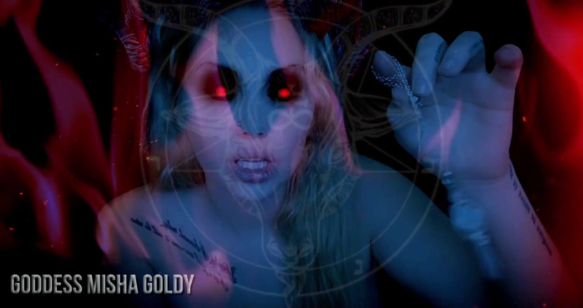 Goddess Misha Goldy: Poczuj błogość, którą ci daję i poddaj się mojemu demonicznemu...