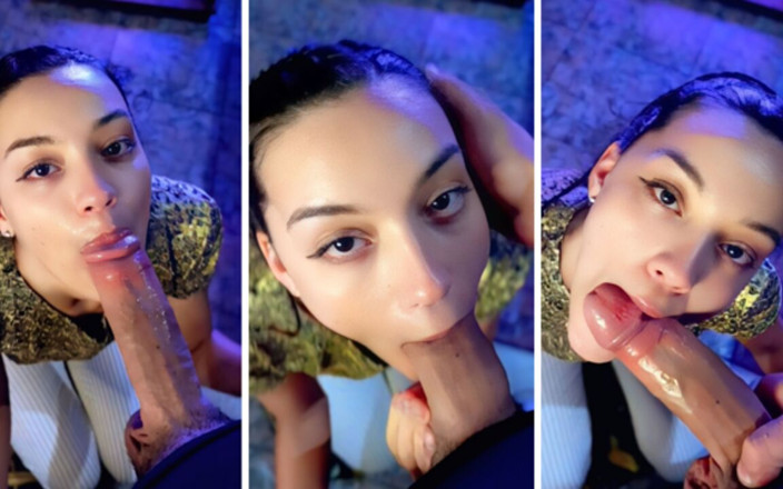 Productoraeros: Cewek sange ini lagi asik nyepong kontol besar sampai dicrot...
