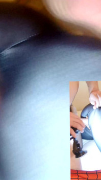 Caroline de Jaie anal for spider girl zentai encasement