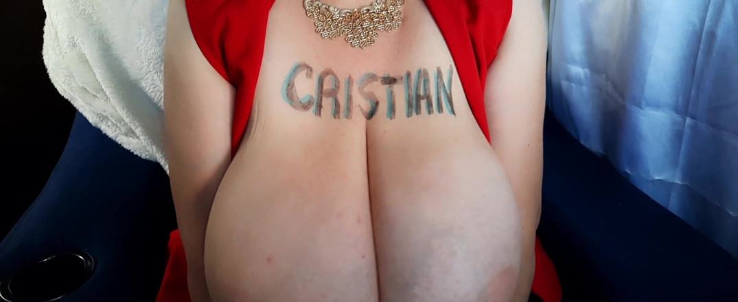 hugeboobswife: Ini video kustommu Cristian...