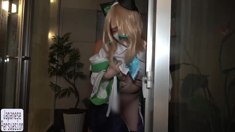 Far east hentai works: Kremówka na dziedzińcu po jacuzzi, zgrabna zabawa scena zamienia się...