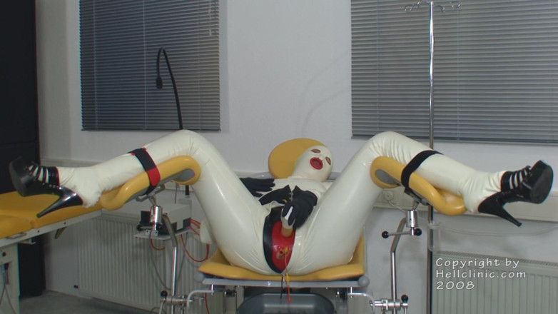 Rubber & Clinic Studio - 1ATOYS: Rubberslut on the gynchair part 1
