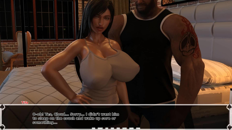Dirty GamesXxX: Tifa’s Dark Heaven : son copain pénètre dans la maison pendant...