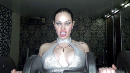 Goddess Misha Goldy: Sou mais forte que você! Adoração muscular e dominação muscular!...