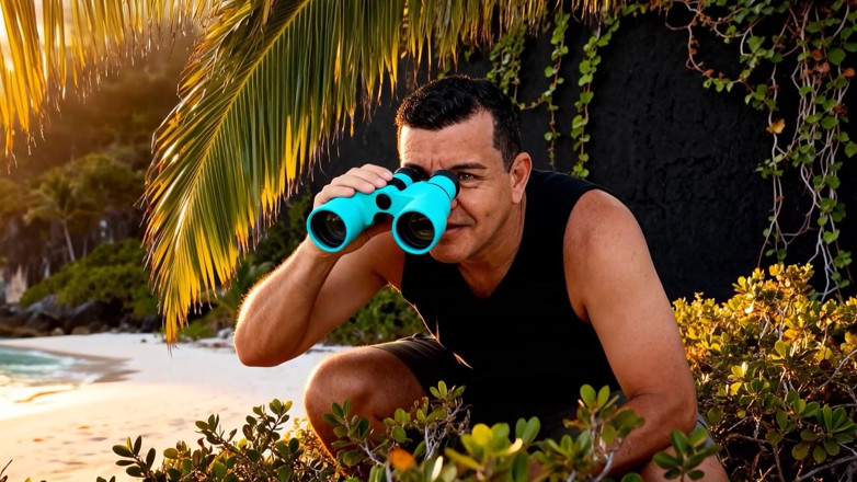 Beefcake Hunter: Cewek jangkung dan ganteng ini nyepong kontol berkeringat