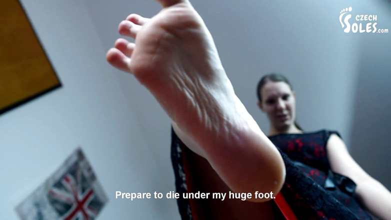 Czech Soles - foot fetish content: Foot crushing this annoying little bug - you!